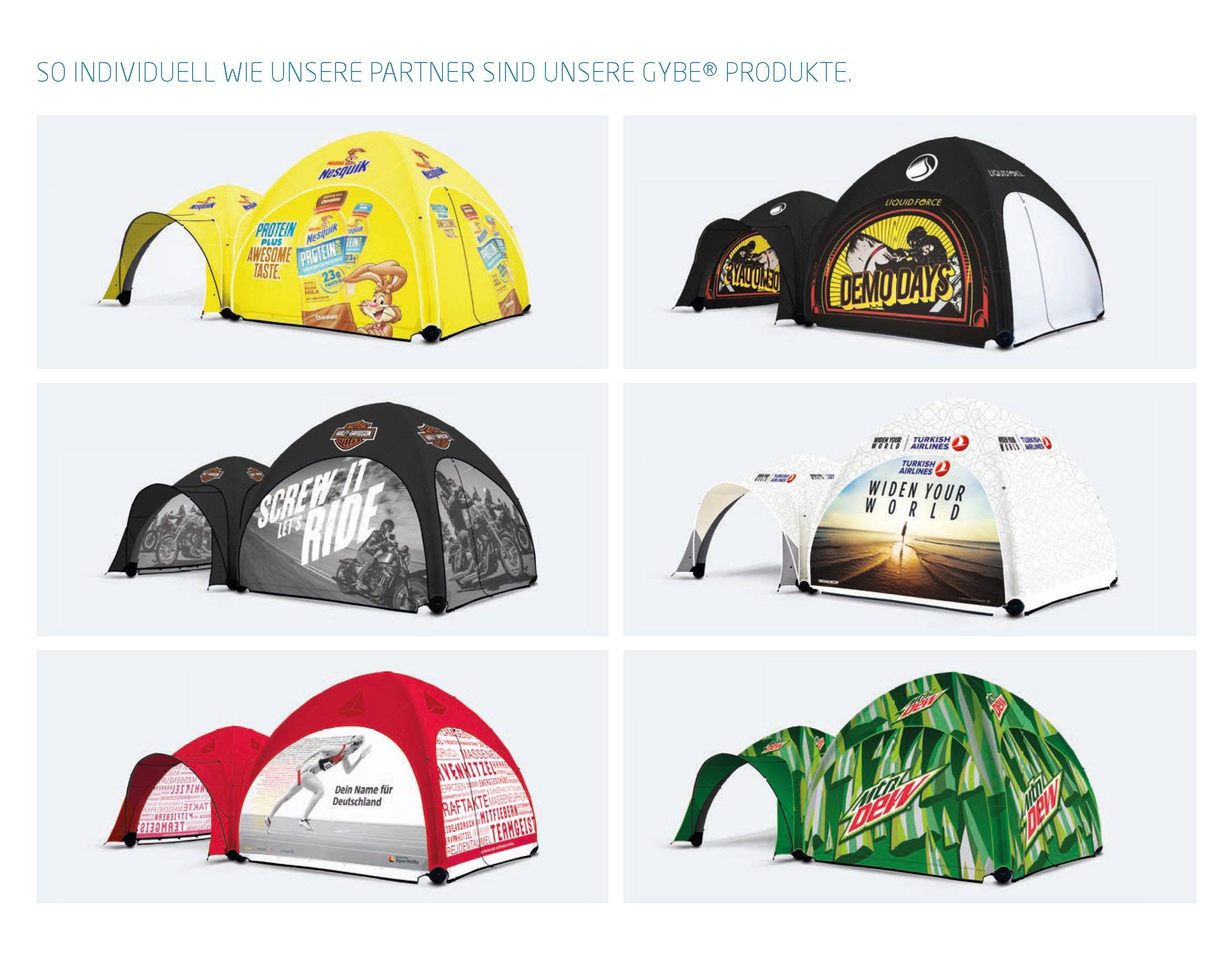 Aufblasbares Zelt GYBE EVENT TENT | Individuell bedrucken