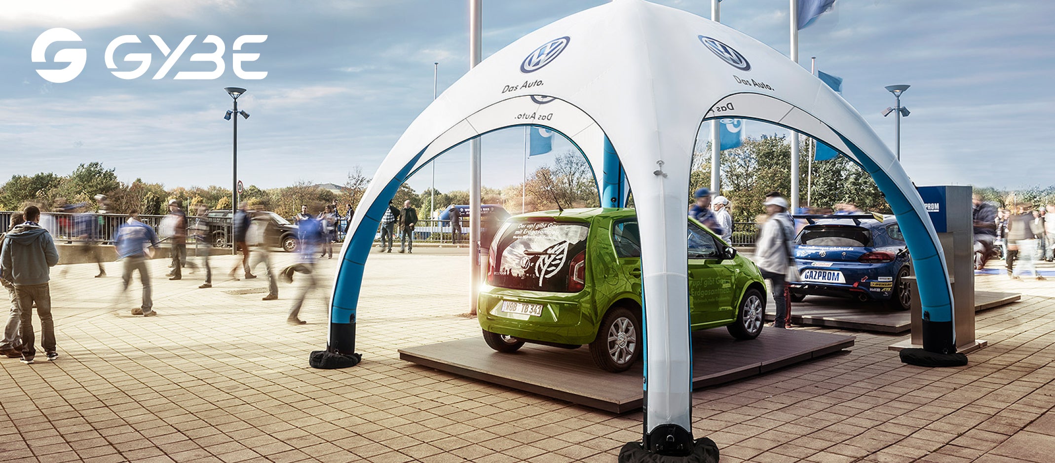 Gybe Event Tent - bedruckbar - beleuchbar - LED Zelt