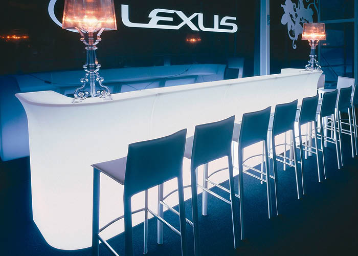 Slide Jumbo Bar- ist eine LED Bar - Leuchtheke - Molar zusammenstellbar