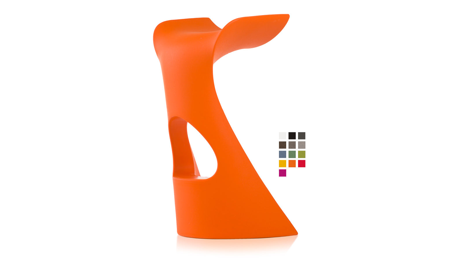 Slide KONCORD Barstuhl | Pumkin Orange / Orange | Design Karim Rashid