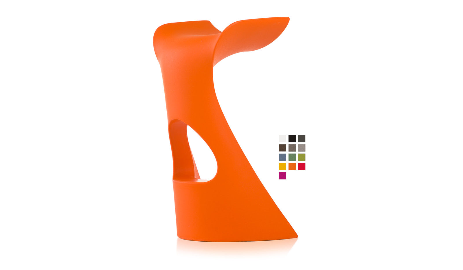 Slide KONCORD Barstuhl | Pumkin Orange / Orange | Design Karim Rashid
