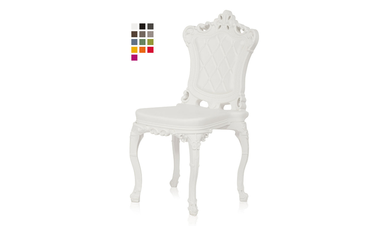 Slide PRINCESS OF LOVE Stapelstuhl |Milky White - weiß | Design Graziano Moro und Renato Pigatti