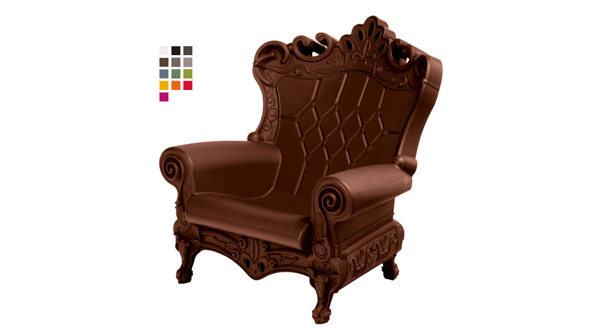 Slide QUEEN OF LOVE | Sessel | Chocolate Brown / Braun | Design Moro & Pigatti