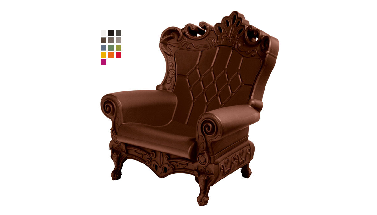 Slide QUEEN OF LOVE | Sessel | Chocolate Brown / Braun | Design Moro & Pigatti