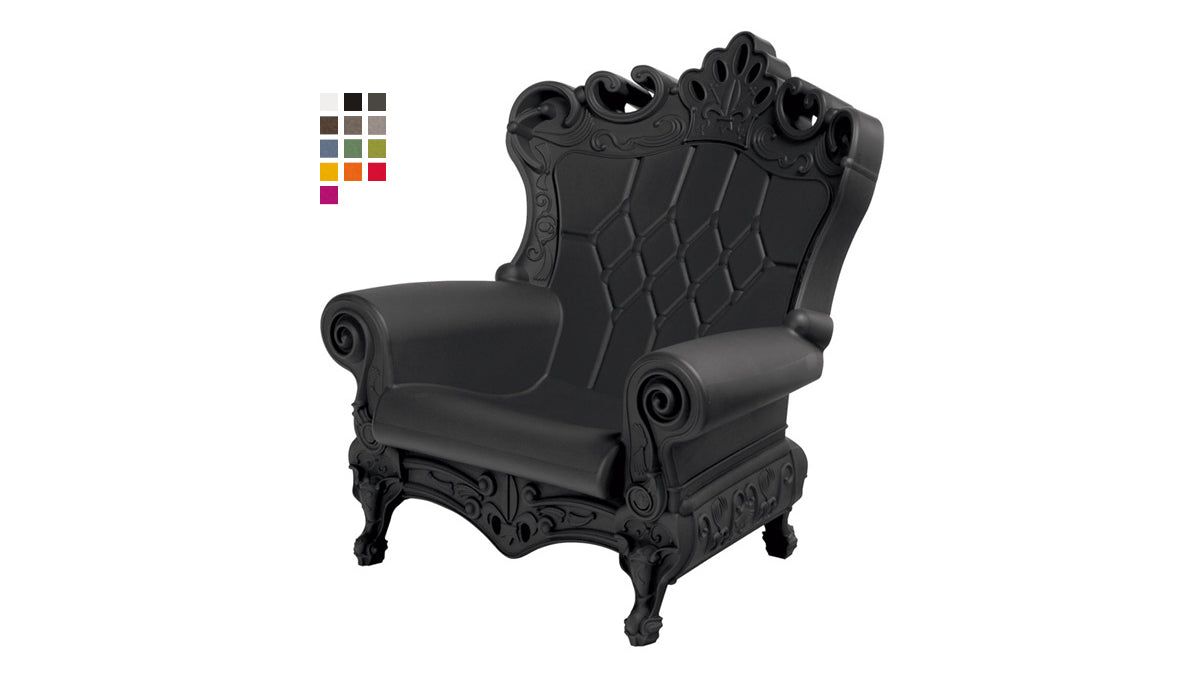 Slide QUEEN OF LOVE | Sessel | Jet Black / Schwarz | Design Moro & Pigatti