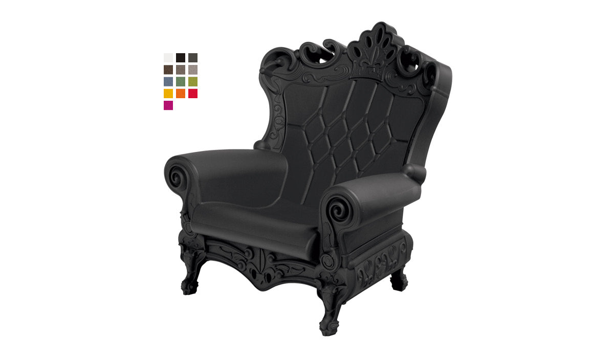 Slide QUEEN OF LOVE | Sessel | Jet Black / Schwarz | Design Moro & Pigatti