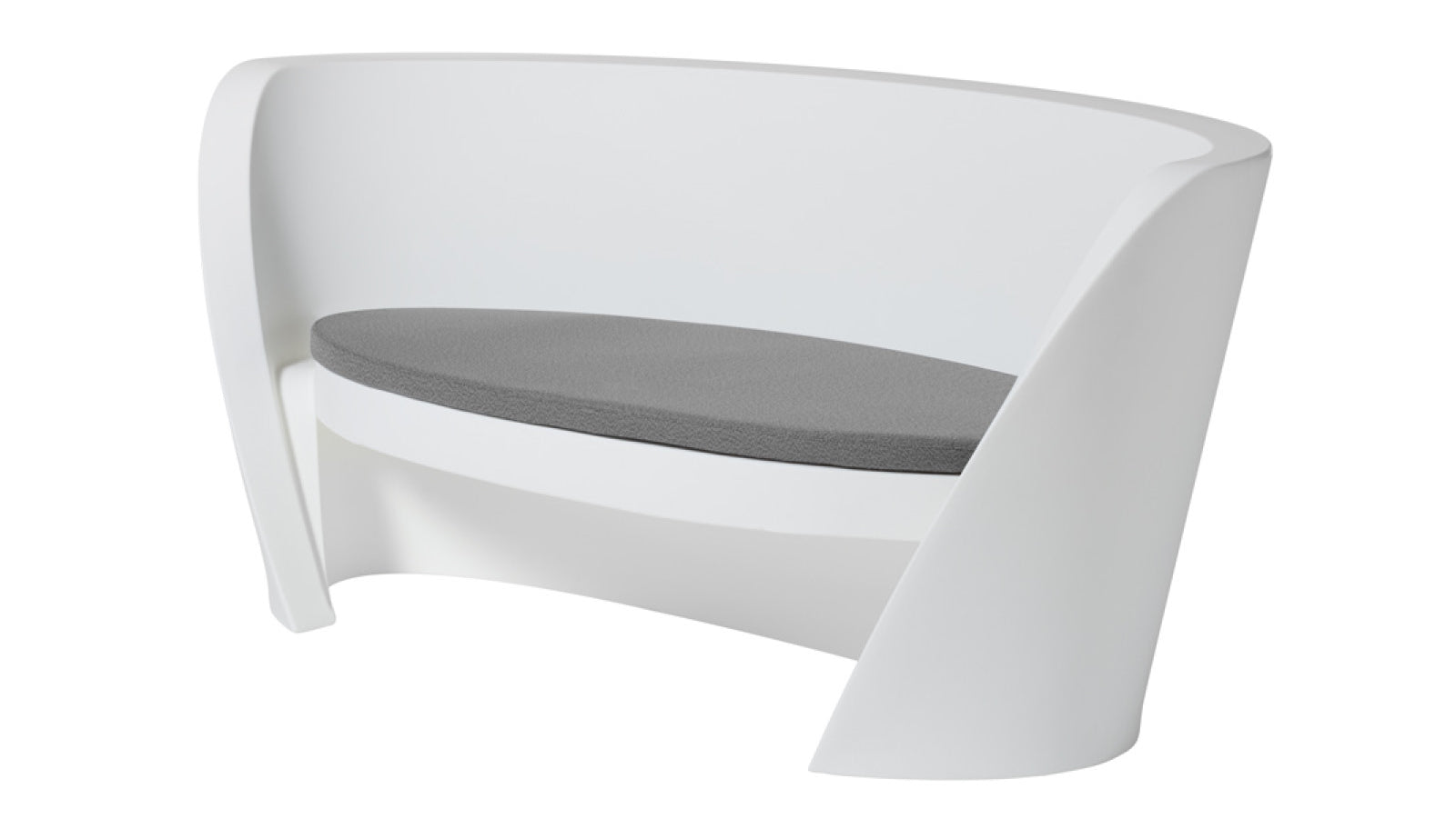 Slide Rap Sofa | Sitzauflage Mineral Grey | Design Karim Rashid