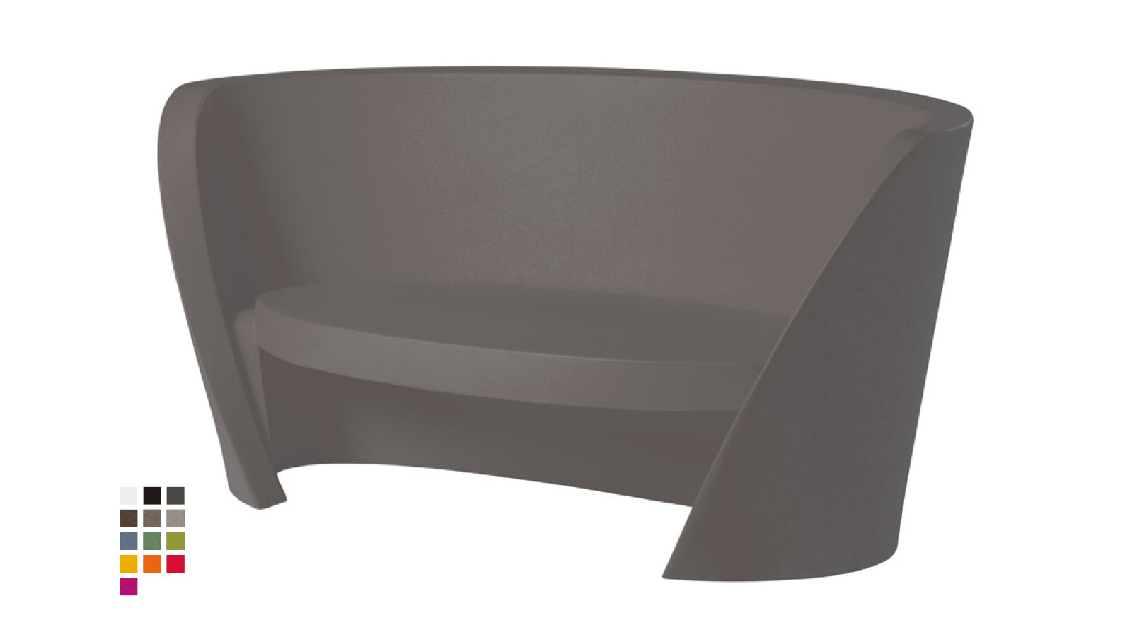 Slide Rap Sofa | Argil Grey / Lehm Grau | Design Karim Rashid