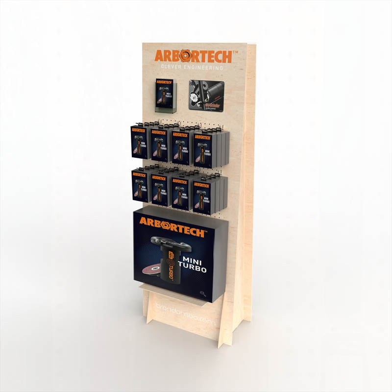 Steckdisplay / Holzdisplay / Bodendisplay für ARBORTECH