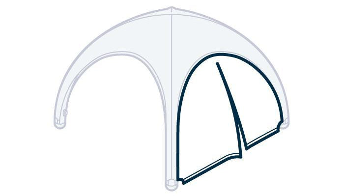 Tür-Seitenteil für das aufblasbare Zelt von  GBYE