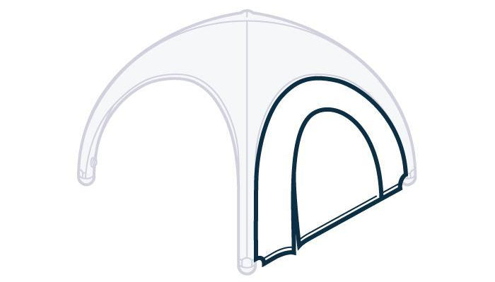 Tür-Seitenteil für das aufblasbare Zelt von  GBYE