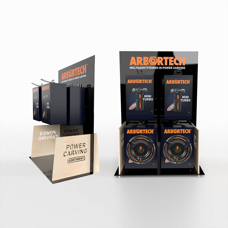 Steckdisplay / Thekendisplay / Thekenaufsteller für Arbortech