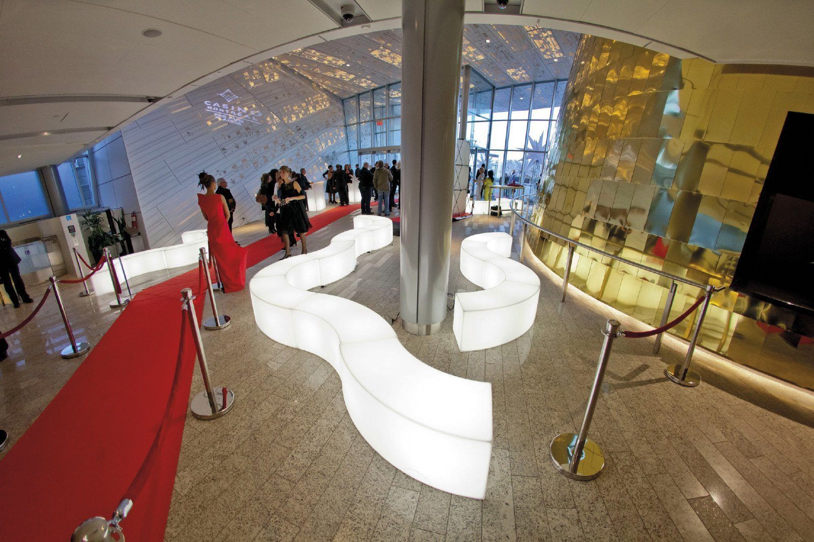 2er Set | Beleuchtbares Podest / Sitzbank SNAKE für Indoor + Outdoor | Sitzmöbel | brandamba.com