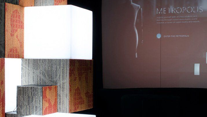 4er Set - Beleuchtbare Podeste SLIDE CUBO 40 für Indoor + Outdoor | Produktpräsentation | brandamba.com