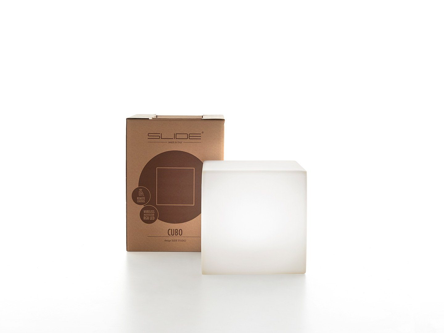 4er Set - Beleuchtbare Podeste SLIDE CUBO 40 für Indoor + Outdoor | Produktpräsentation | brandamba.com