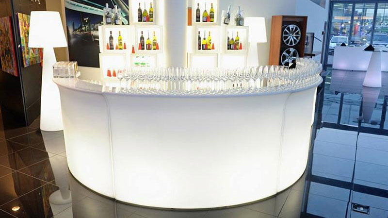 5er Set OPEN CUBE 45 Modular Display beleuchtet von Slide Studio | Produktpräsentation | brandamba.com