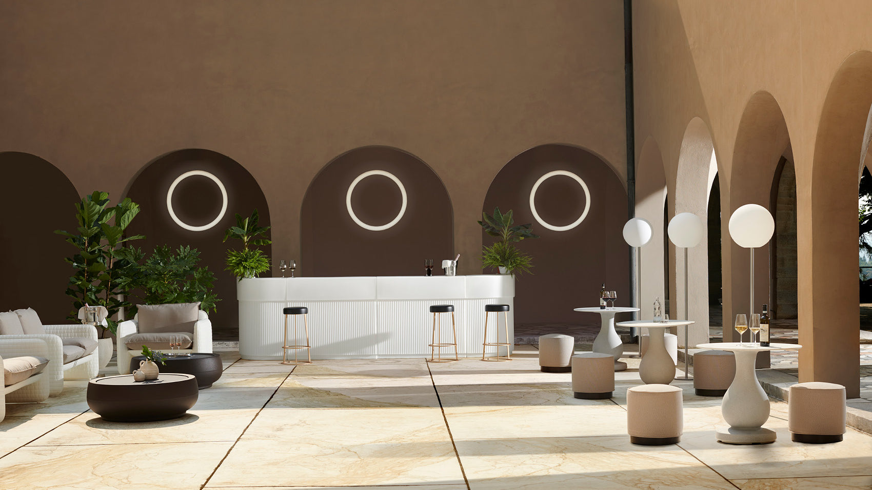 Slide CORDIALE BAR & CORDIALE CORNER | LED-BAR | Leuchttheke | Roberto Paoli | Outdoor Event