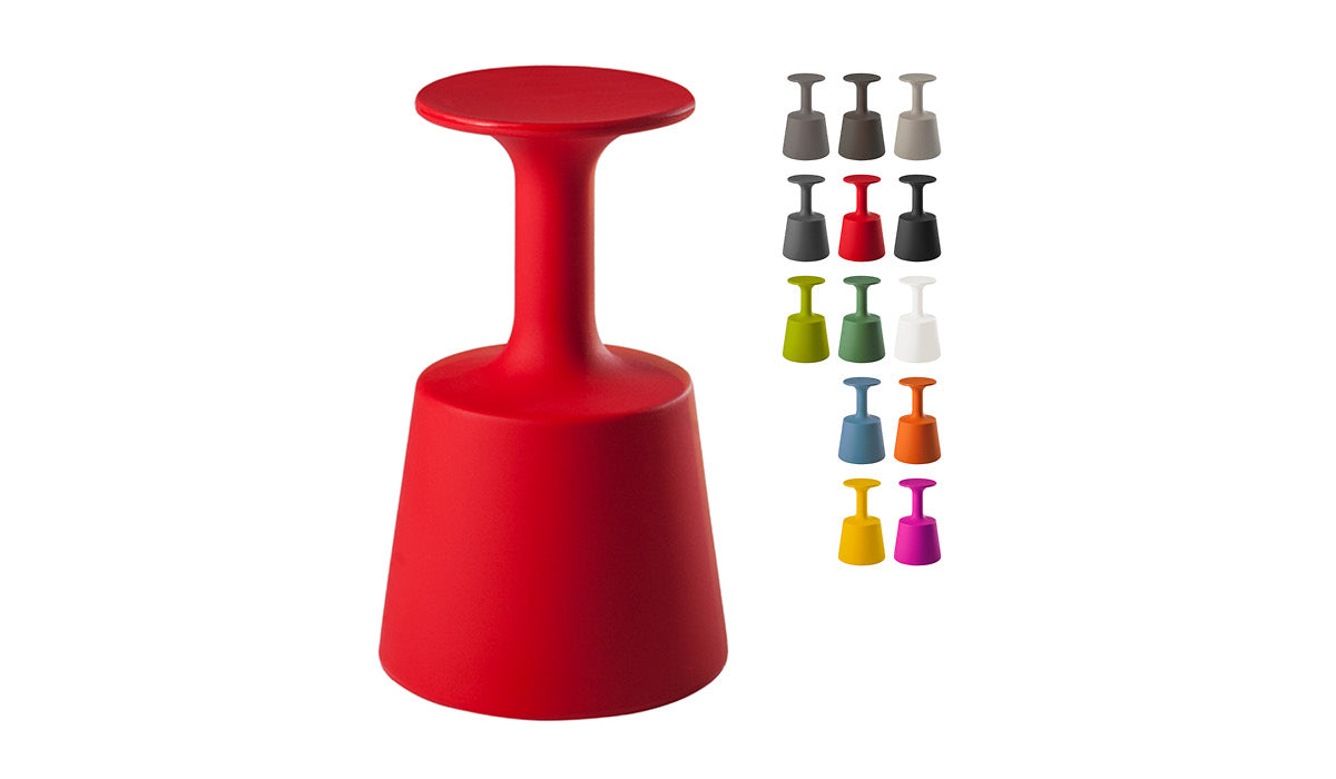 Slide DRINK Barstuhl | Flame Red / Rot | Design Jorge Najera