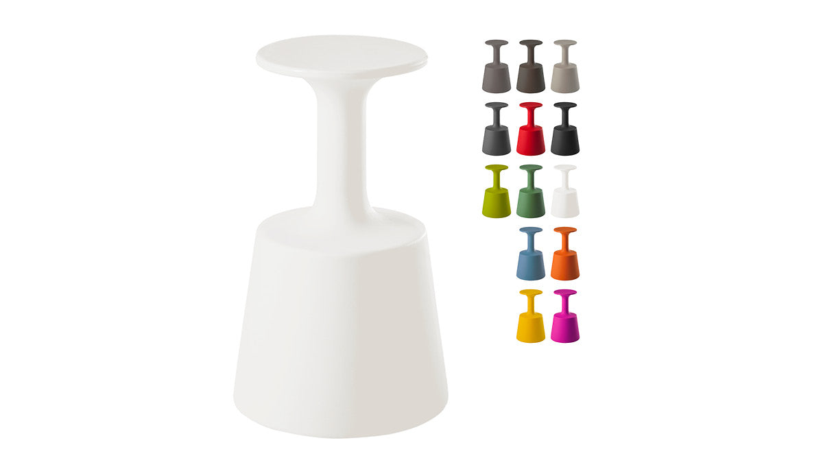 Slide DRINK Barstuhl | Farbe Milky White / Weiß | Design Jorge Najera