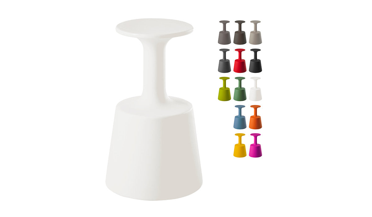 Slide DRINK Barstuhl | Farbe Milky White / Weiß | Design Jorge Najera