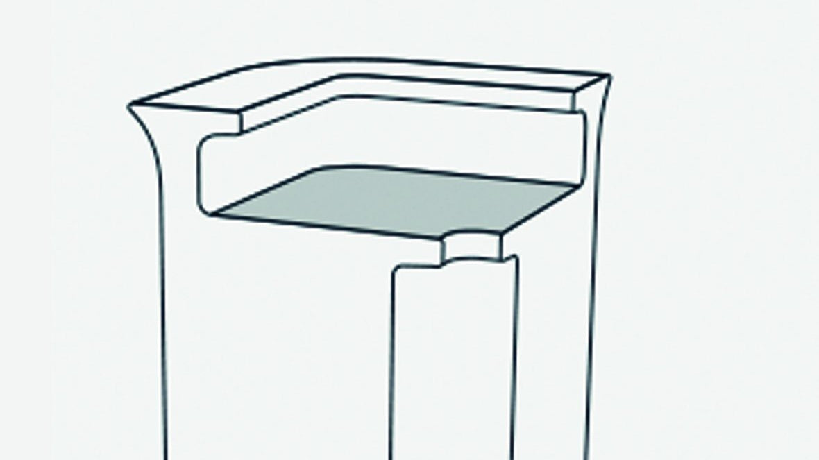 Abdeckplatte DESK für Slide Leucht-Theke BREAK CORNER | LED Theke | brandamba.com