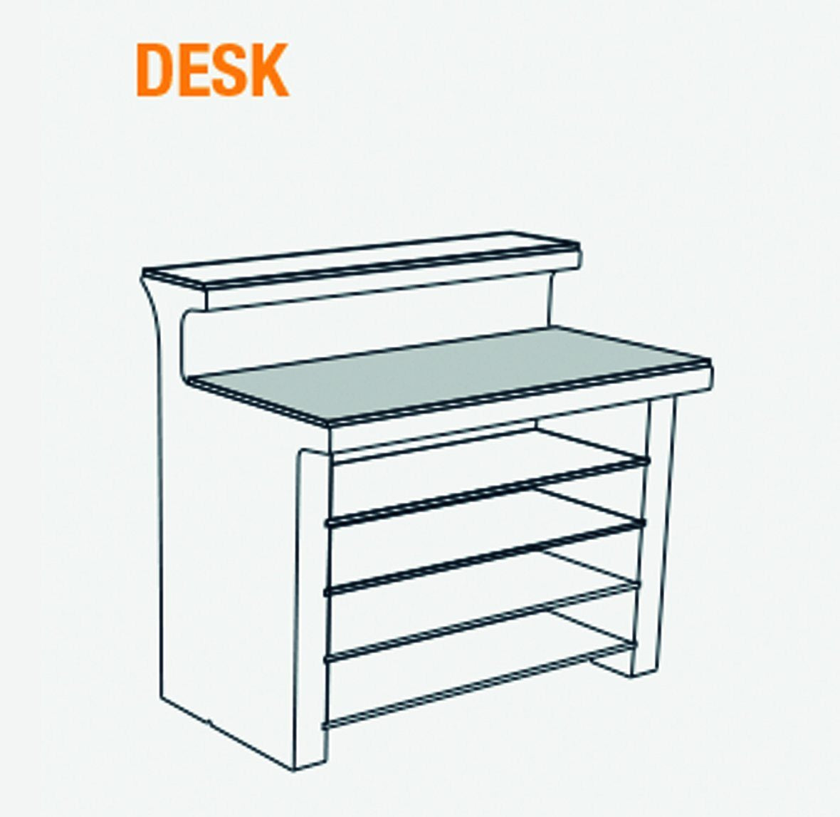 Abdeckplatte DESK für Slide Leucht-Theke BREAK LINE | LED Theke | brandamba.com