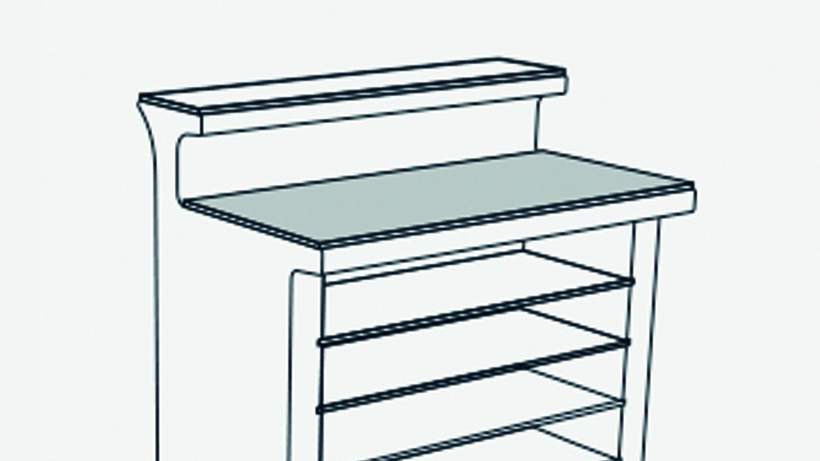 Abdeckplatte DESK für Slide Leucht-Theke BREAK LINE | LED Theke | brandamba.com