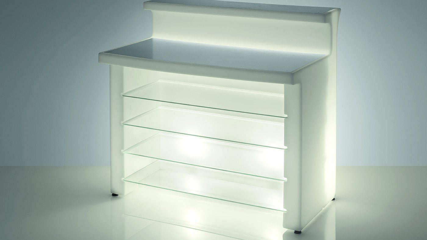 Abdeckplatte DESK für Slide Leucht-Theke BREAK LINE | LED Theke | brandamba.com