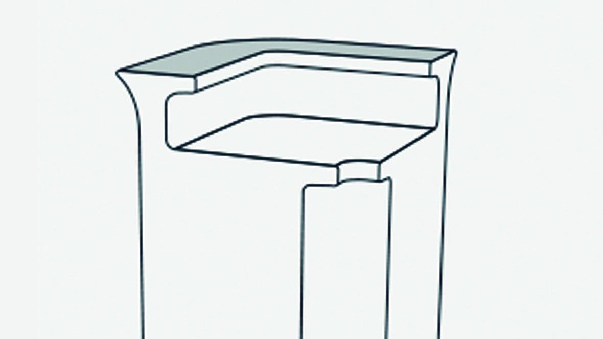 Abdeckplatte TOP für Slide Leucht-Theke BREAK CORNER | LED Theke | brandamba.com