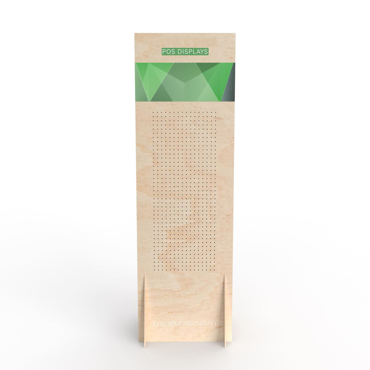 Holzdisplay Bodendisplay L - GREEN POS Display - Steckdisplay | Holzdisplay | brandamba.com