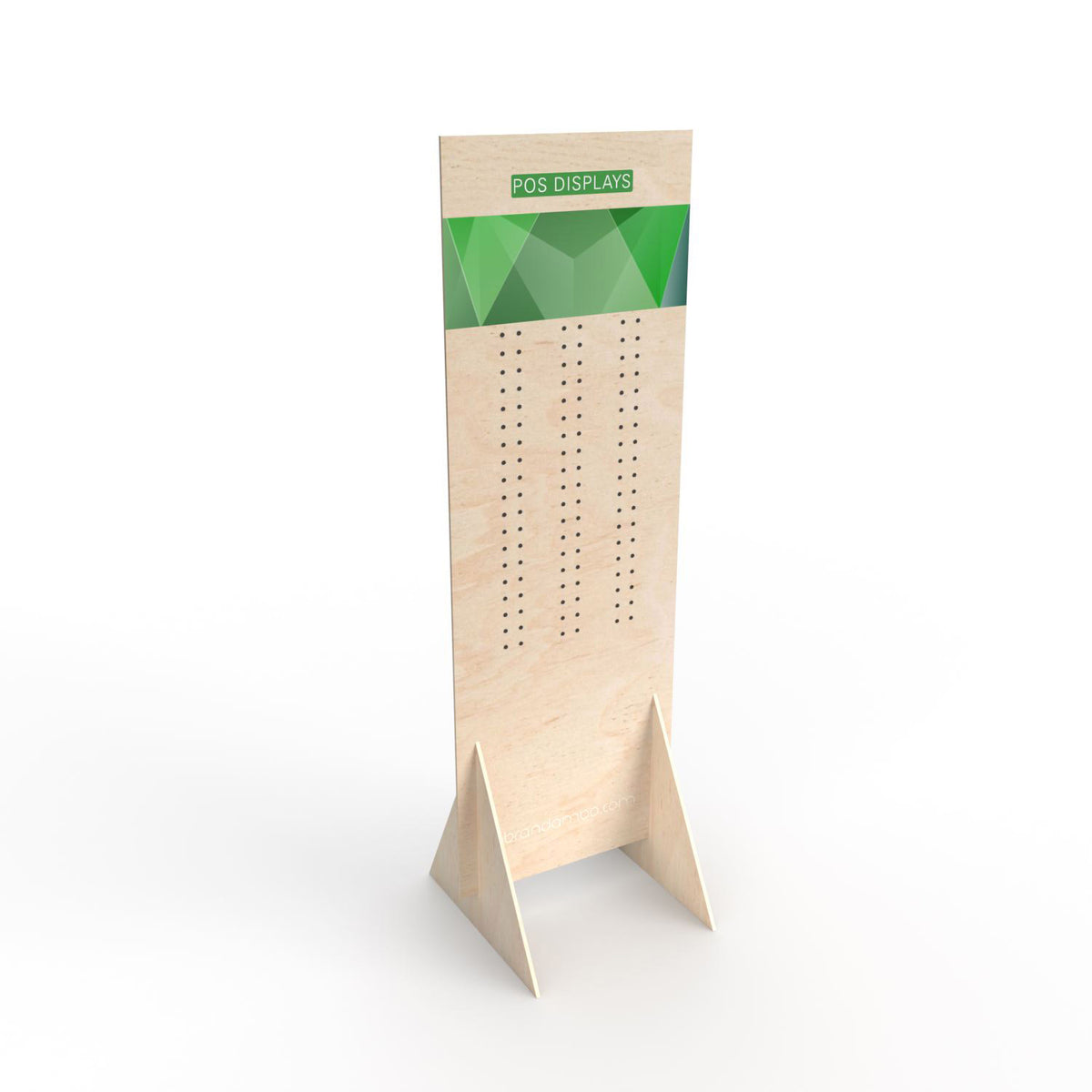 Holzdisplay Bodendisplay M - GREEN POS Display - Steckdisplay | Holzdisplay | brandamba.com