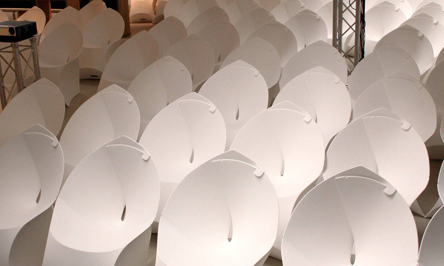 flux chair Faltstuhl - weiß - Event Stuhl - Promotion Stuhl