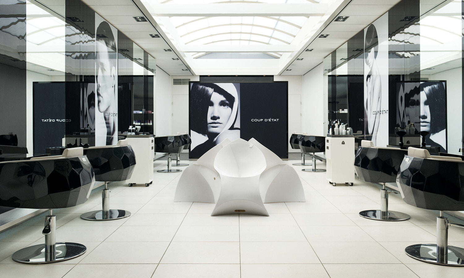 flux chair Faltstuhl - weiß - Ladenausstattung