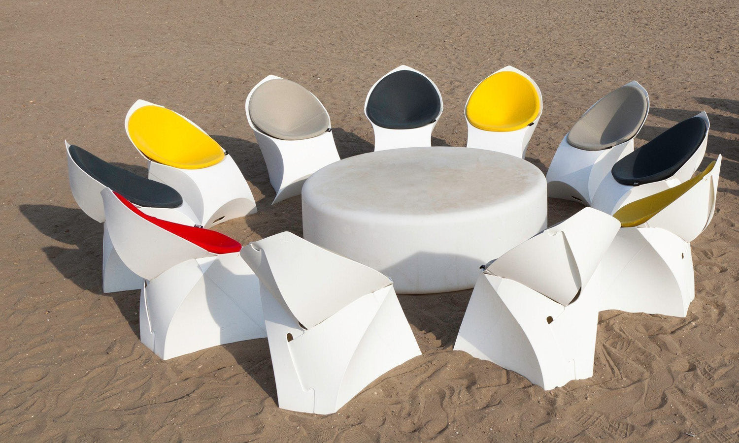 flux chair Faltstuhl - weiß - Event Stuhl - Strandbarl