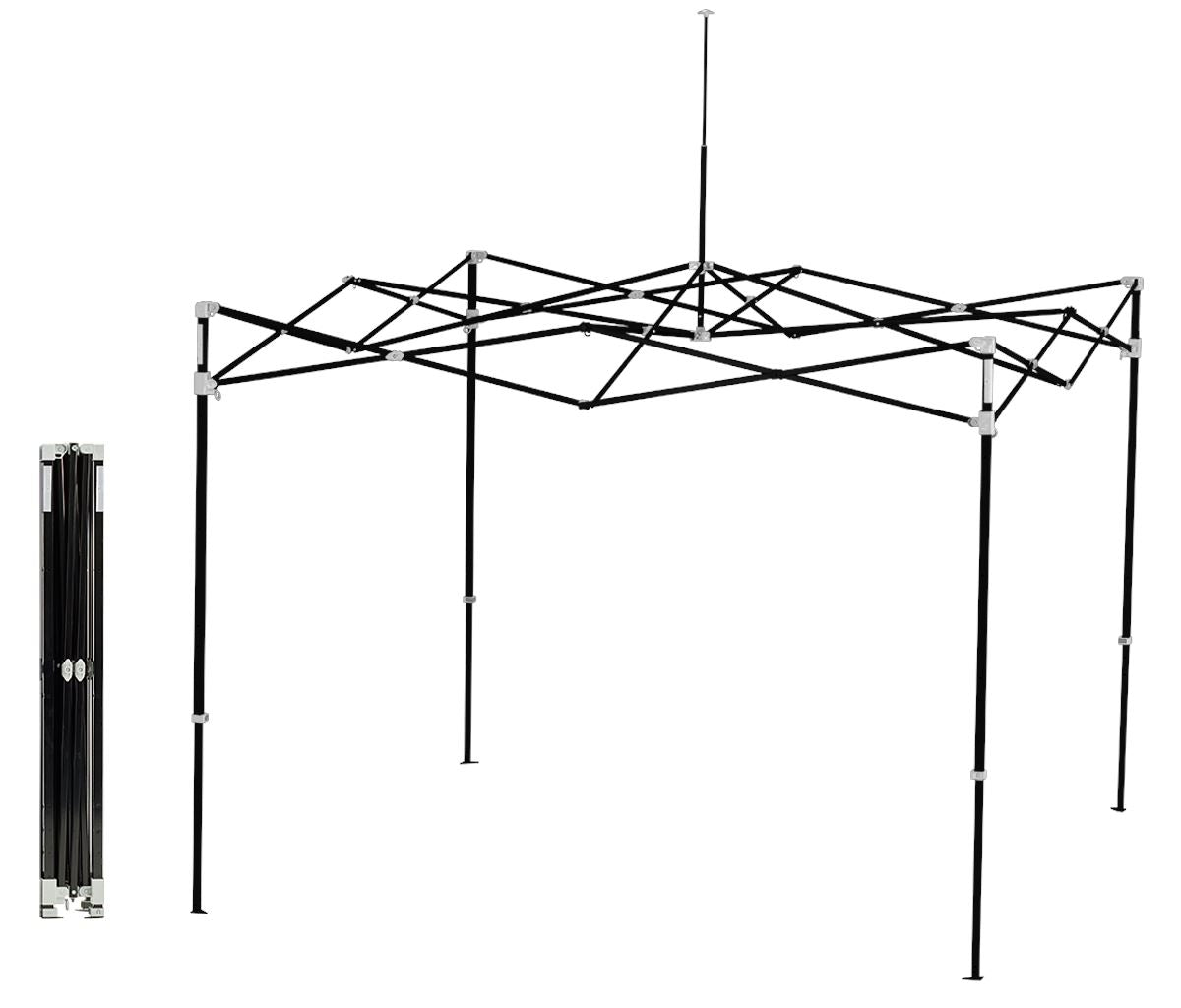 Faltzelt / Eventzelt E-Z UP Eclipse 3 x 3m - inkl. 4c Dach Bedruckung | Faltzelt | brandamba.com