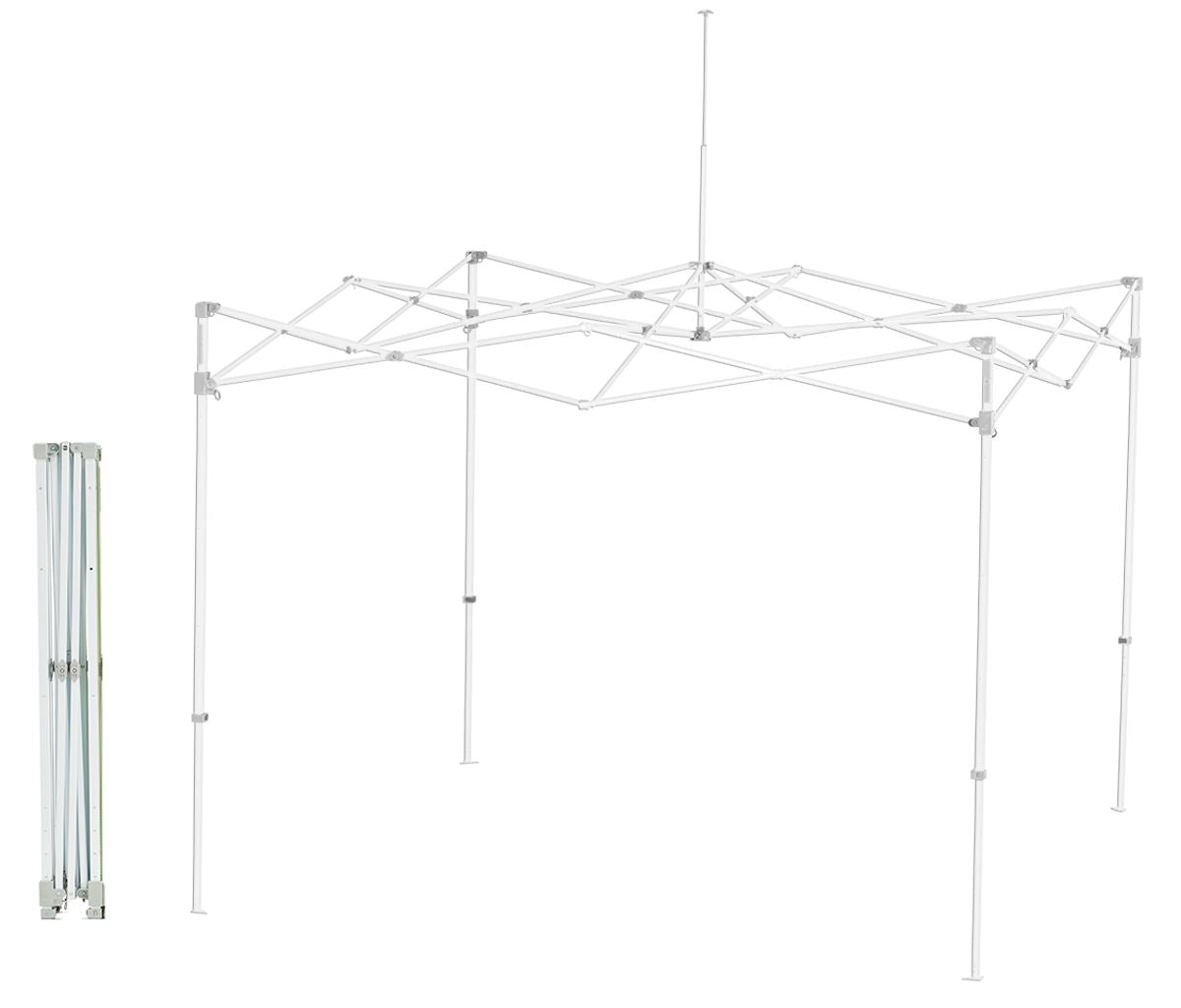 Faltzelt / Eventzelt E-Z UP Eclipse 3 x 3m - inkl. 4c Dach Bedruckung | Faltzelt | brandamba.com