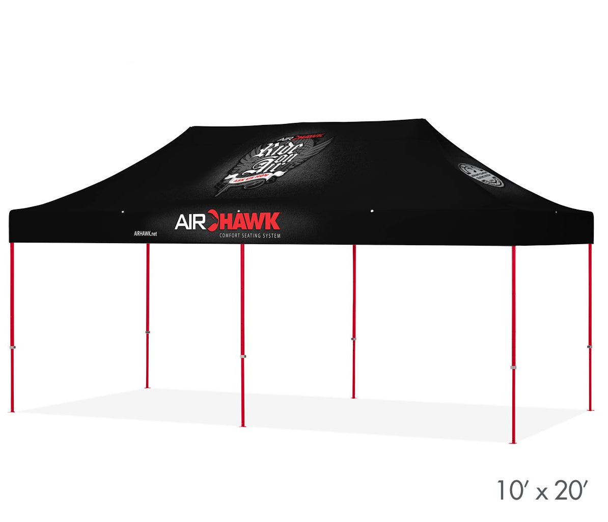 Faltzelt / Eventzelt E-Z UP Eclipse 3 x 6m - inkl. 4c Dach Bedruckung | Faltzelt | brandamba.com