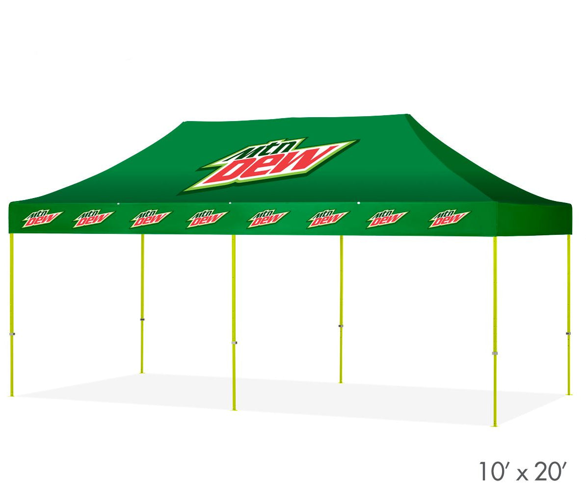 Faltzelt / Eventzelt E-Z UP Eclipse 3 x 6m - inkl. 4c Dach Bedruckung | Faltzelt | brandamba.com
