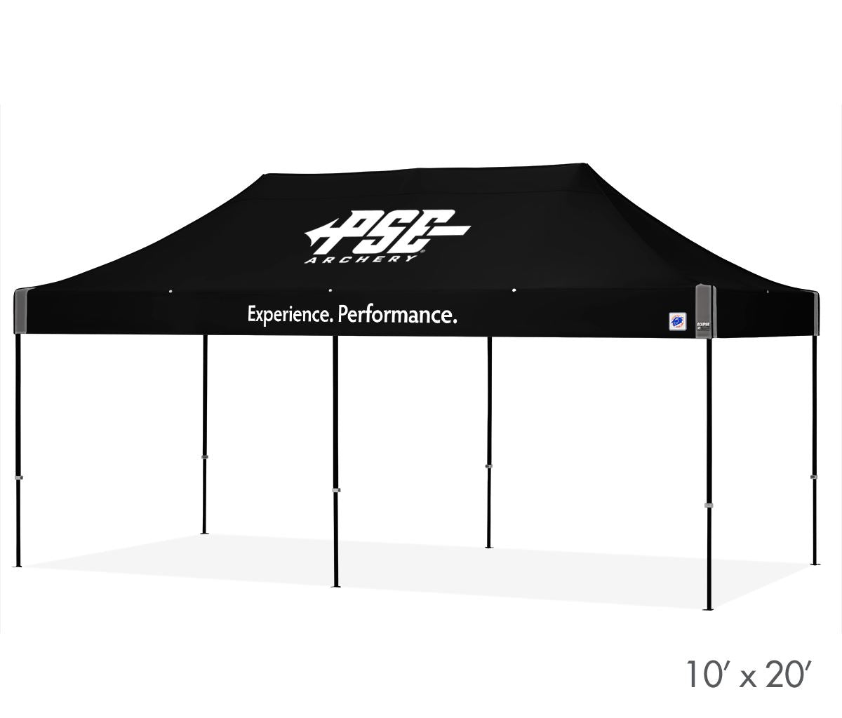 Faltzelt / Eventzelt E-Z UP Eclipse 3 x 6m - inkl. 4c Dach Bedruckung | Faltzelt | brandamba.com