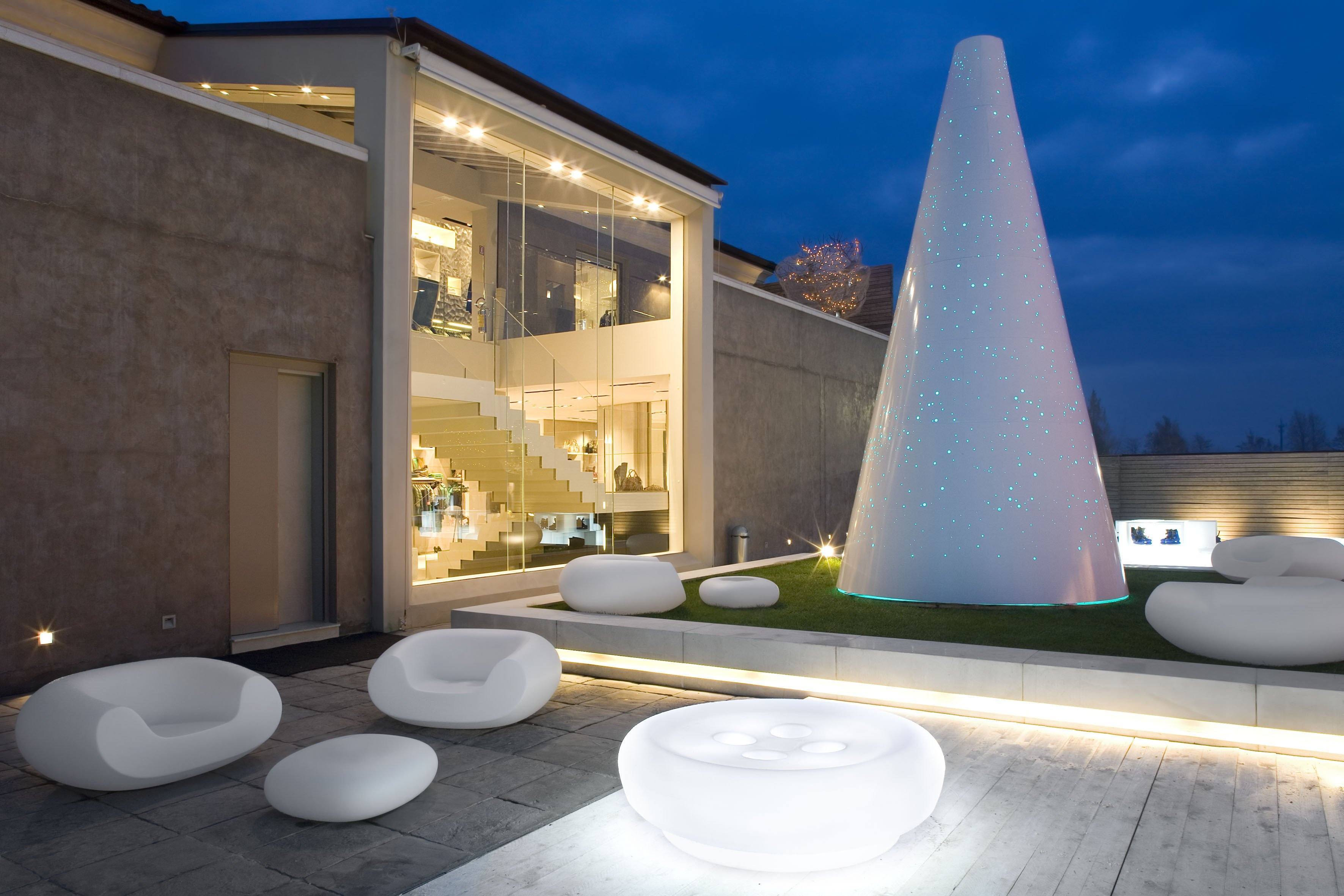 Hocker / Beistelltisch SLIDE CHUBBY LOW für Indoor + Outdoor | Sitzmöbel | brandamba.com