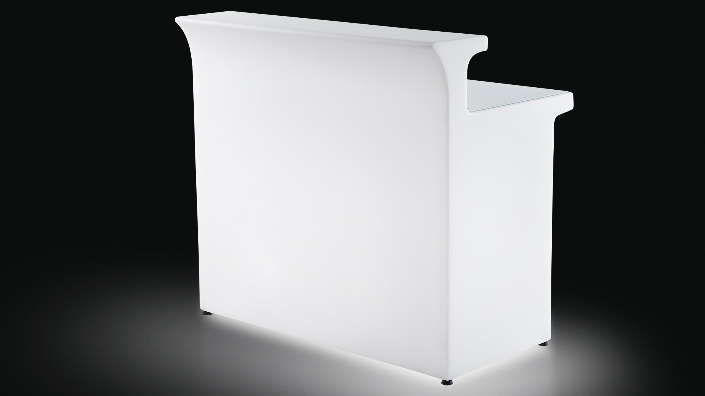 SLIDE BREAK LINE - beleuchtbare Indoor und Outdoor Theke | LED Theke | brandamba.com