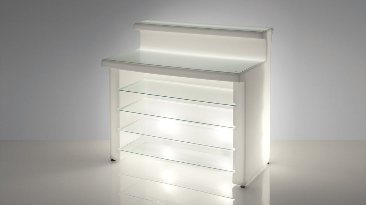 SLIDE BREAK LINE - beleuchtbare Indoor und Outdoor Theke | LED Theke | brandamba.com