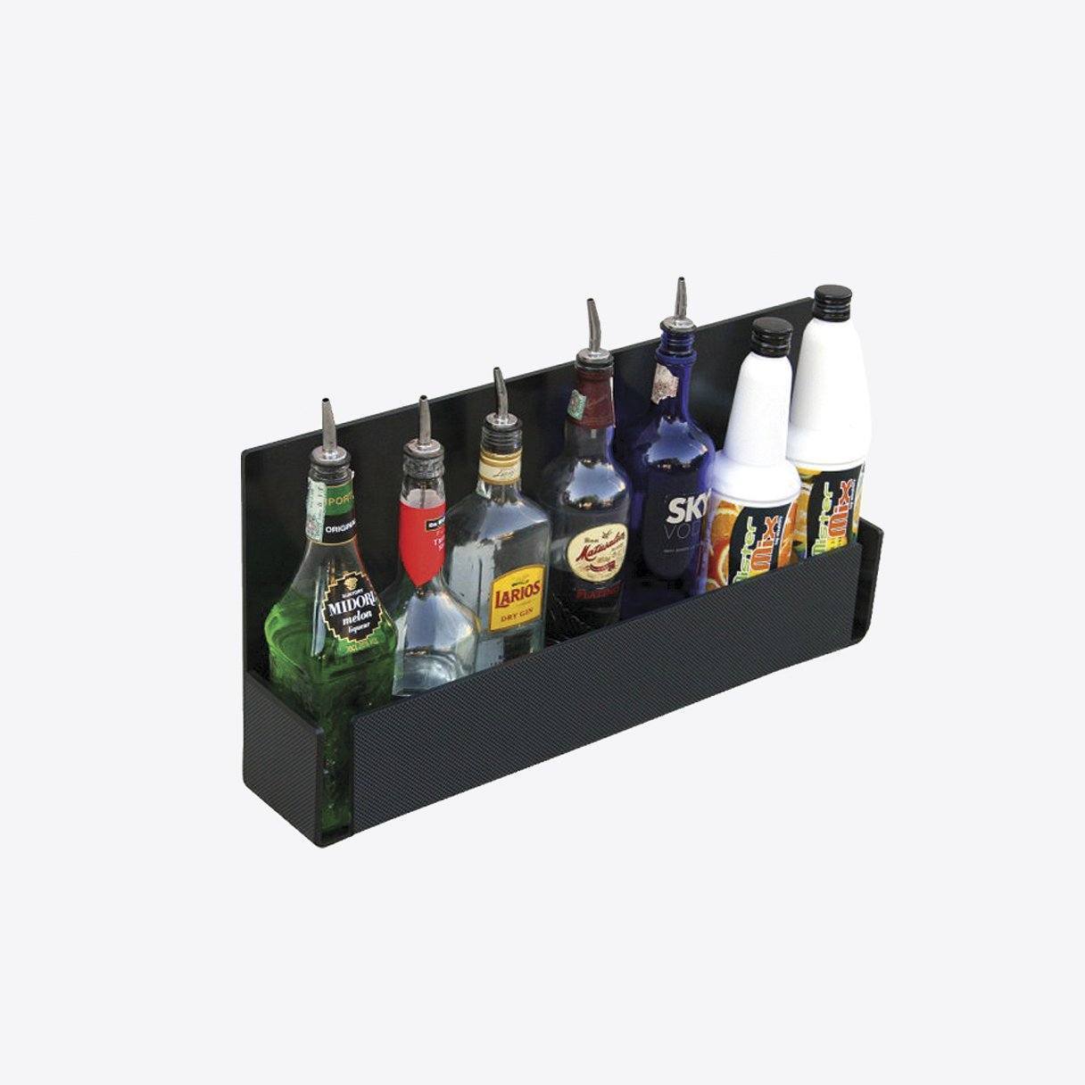 Leuchttheke BREAK LINE mit COCKTAIL STATION + SPEED RACK | LED Theke | brandamba.com