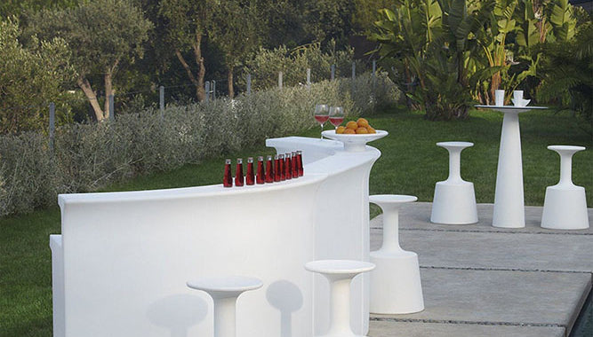 Leuchttheke Slide Break Bar - LED Theke -  Restautant / Pool Bar