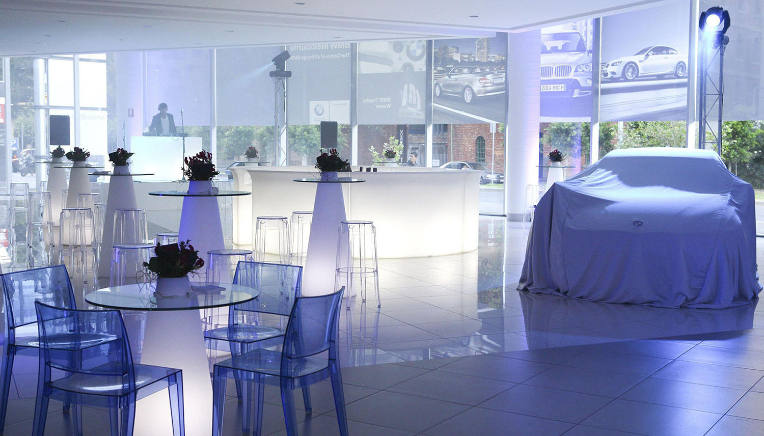 Leuchttheke Slide Break Bar - LED Theke - Promotion Event mit Leuchtmöbeln