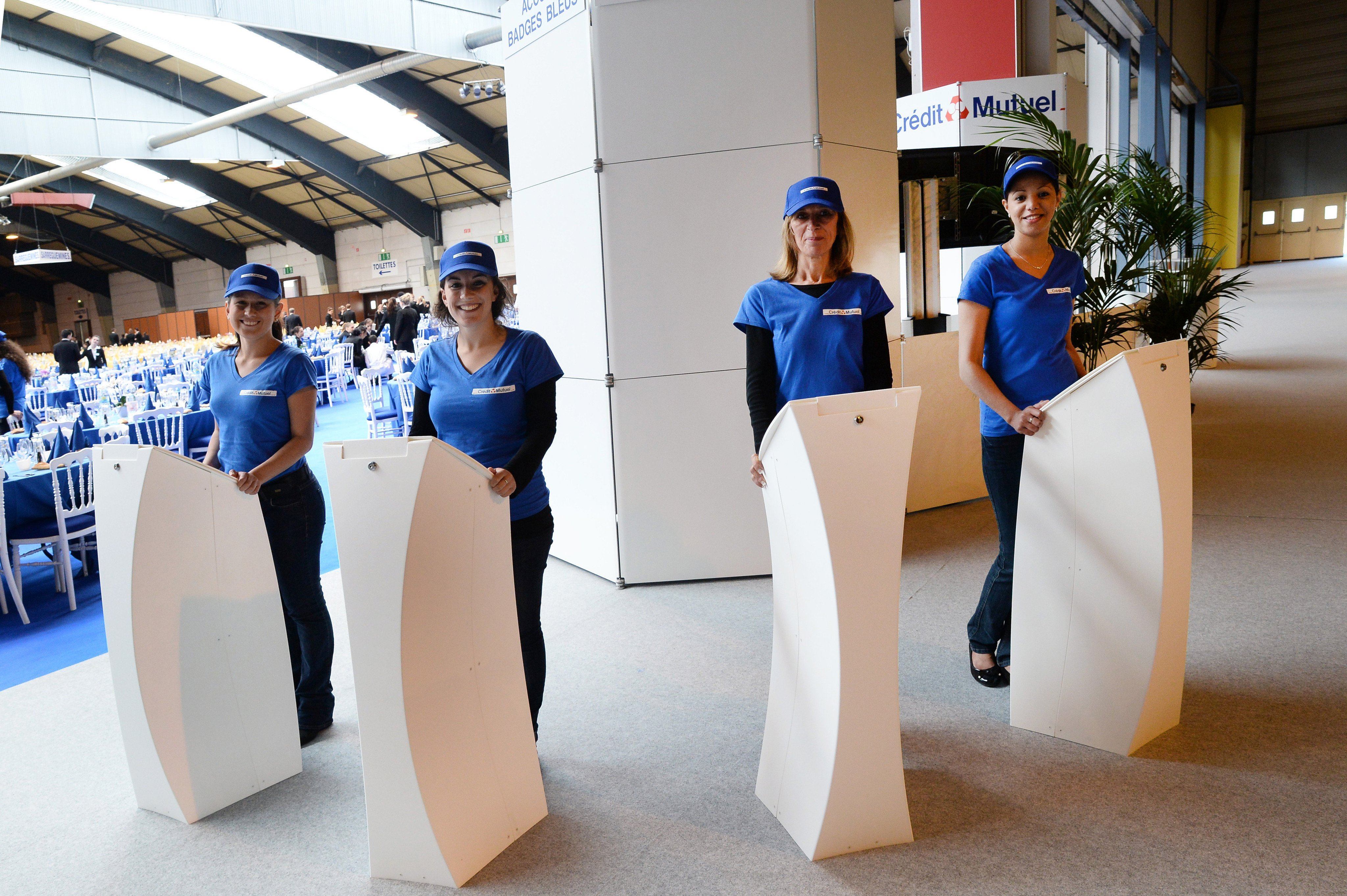 Media Pult Stehtisch TABLET TOWER CUSTOM von flux | Faltmöbel | brandamba.com