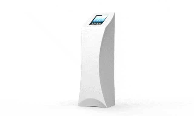 Media Pult Stehtisch TABLET TOWER CUSTOM von flux | Faltmöbel | brandamba.com