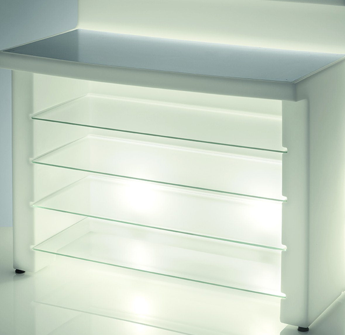 Regalboden SHELF für Slide Leucht-Theke BREAK LINE | LED Theke | brandamba.com