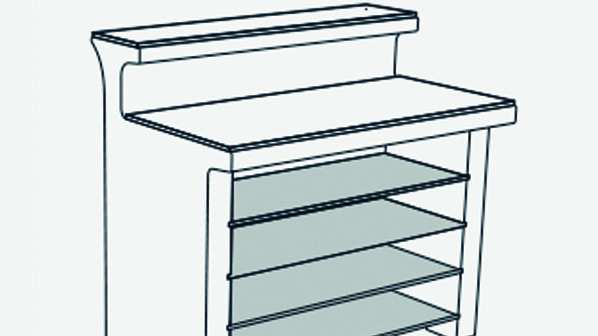 Regalboden SHELF für Slide Leucht-Theke BREAK LINE | LED Theke | brandamba.com