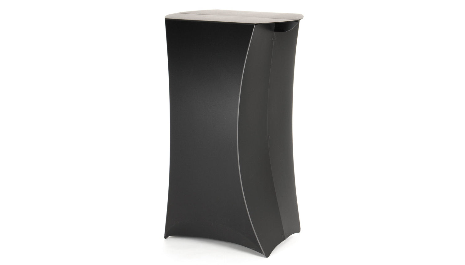 stehtisch olumn von flux / falttheke / Promotiontheke - schwarz